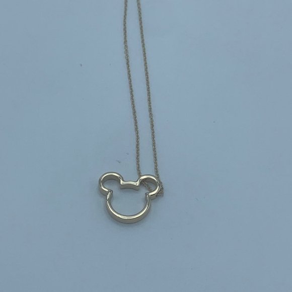 Mouse Ear Necklace Gold - Picture 1 of 5